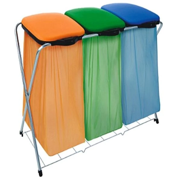 Vuilniszakhouder - 3 Deksels 1 Vuilniszakhouder - 3 Deksels