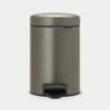Pedaalemmer NewIcon BRABANTIA - 3 Liter Platinum