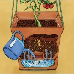 Plantentoren Maxitom Met Waterreservoir - Terracotta -Tuinonderhoud Buiten 1677510668 5 600