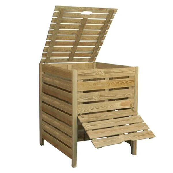 Compostbak Hout 400 L - 80 × 50 × 100 Cm 1 Compostbak Hout 400 L - 80 × 50 × 100 Cm