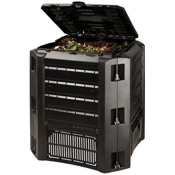 Compostvat Zwart 380 Liter 1 Compostvat Zwart 380 Liter