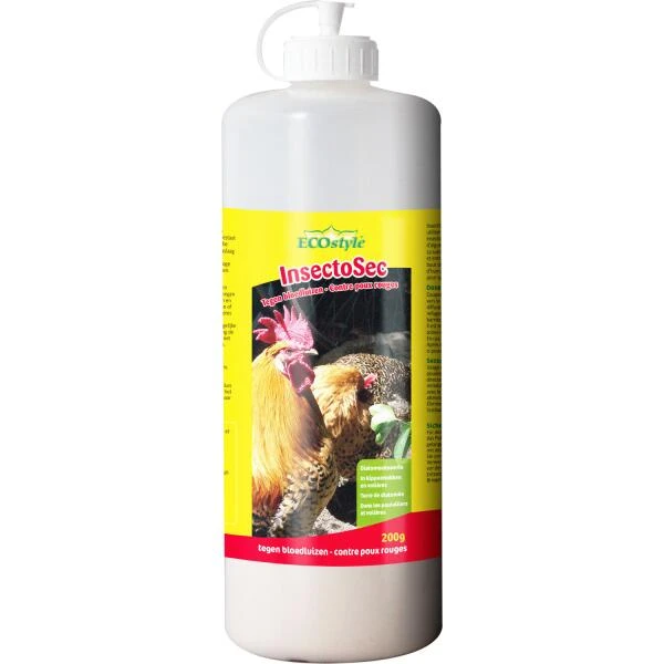 Ecostyle Insectosec / Diatomeeënpoeder Tegen Bloedluis En Mijten 200 G 1 Ecostyle Insectosec / Diatomeeënpoeder Tegen Bloedluis En Mijten 200 G
