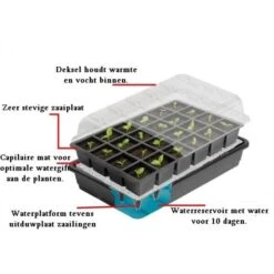 Kweekset Met Autobewatering - 24 Cellen -Tuinonderhoud Buiten kweekset 24 cellen autobewatering 1490204350 1 600