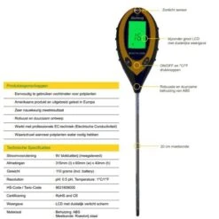 4 In 1 Meter (pH, Licht, Temperatuur En Vocht) -Tuinonderhoud Buiten meetapparatuur 4 in 1 1484056061 4 600