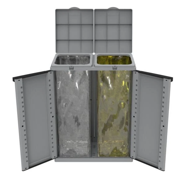 Opbergkast Voor Afval 2 Opbergkast Voor Afval - Afbeelding 2