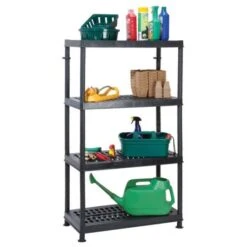 Opbergrek Geventileerd Zwart - 4 Units