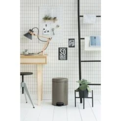 Pedaalemmer NewIcon BRABANTIA - 12 Liter Platinum -Tuinonderhoud Buiten pedaalemmer newicon 12 l platinum 1608020856 3 600