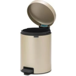 Pedaalemmer NewIcon BRABANTIA - 3 Liter Champagne -Tuinonderhoud Buiten pedaalemmer newicon 3 l champagne 1608033952 1 600