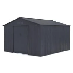 Sinolily Archer G Tuinhuis Met Dubbele Schuifdeur - 13 M² - Antraciet