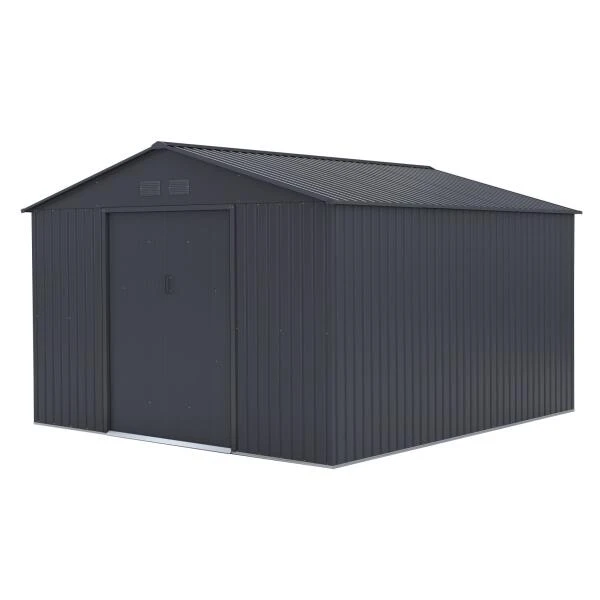 Sinolily Archer G Tuinhuis Met Dubbele Schuifdeur - 13 M² - Antraciet 1 Sinolily Archer G Tuinhuis Met Dubbele Schuifdeur - 13 M² - Antraciet