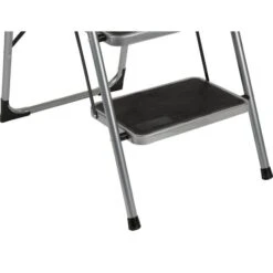 Trapladder Staal KING 4 Brede Treden - Zilver/zwart -Tuinonderhoud Buiten trapladder staal king 4 brede treden 1603977455 4 600